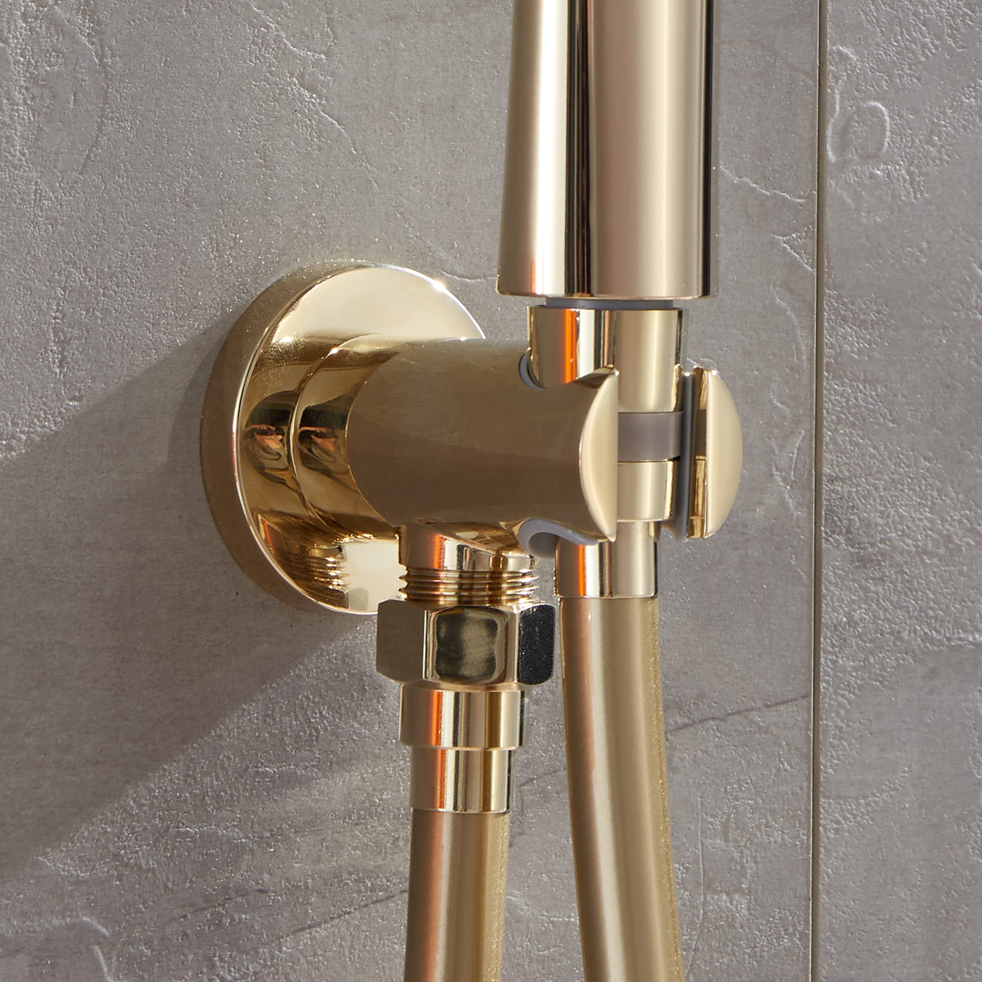 Premium Polished Gold Shower System - 12