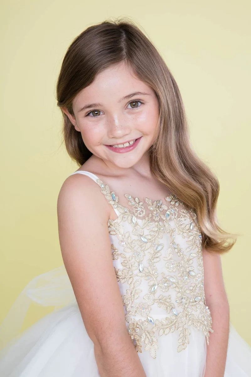 Elegant Flower Girl Dress for Weddings & Special Occasions - Style D778 | Perfect for Bridal Showers, Birthday Parties & Formal Events