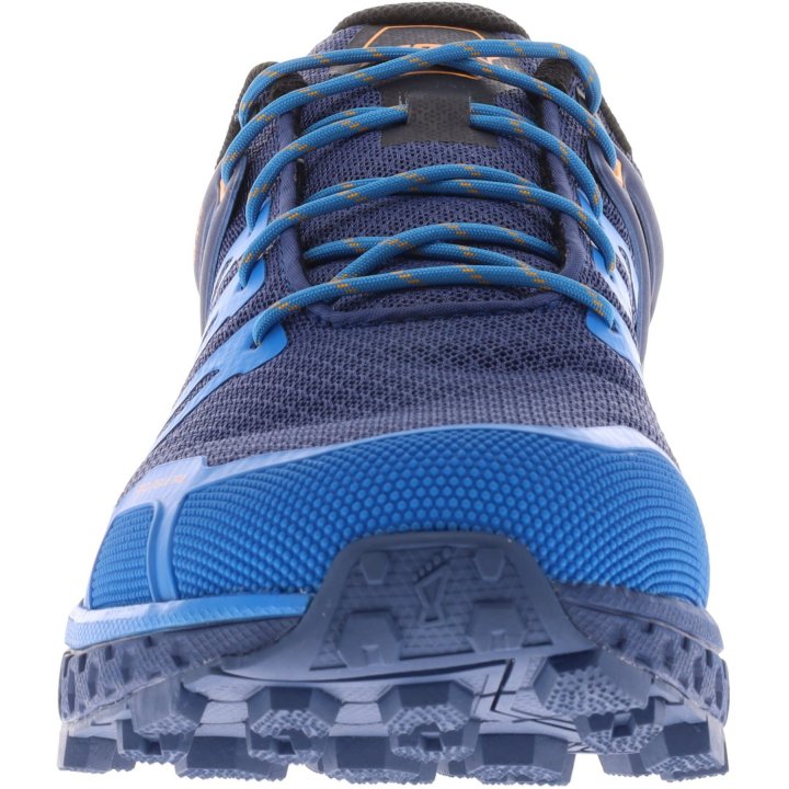 Inov 8 Men's Roclite Ultra G 320 Trail Running Shoes - Navy/Blue/Nectar - Lightweight & Durable for Hiking & Outdoor Adventures