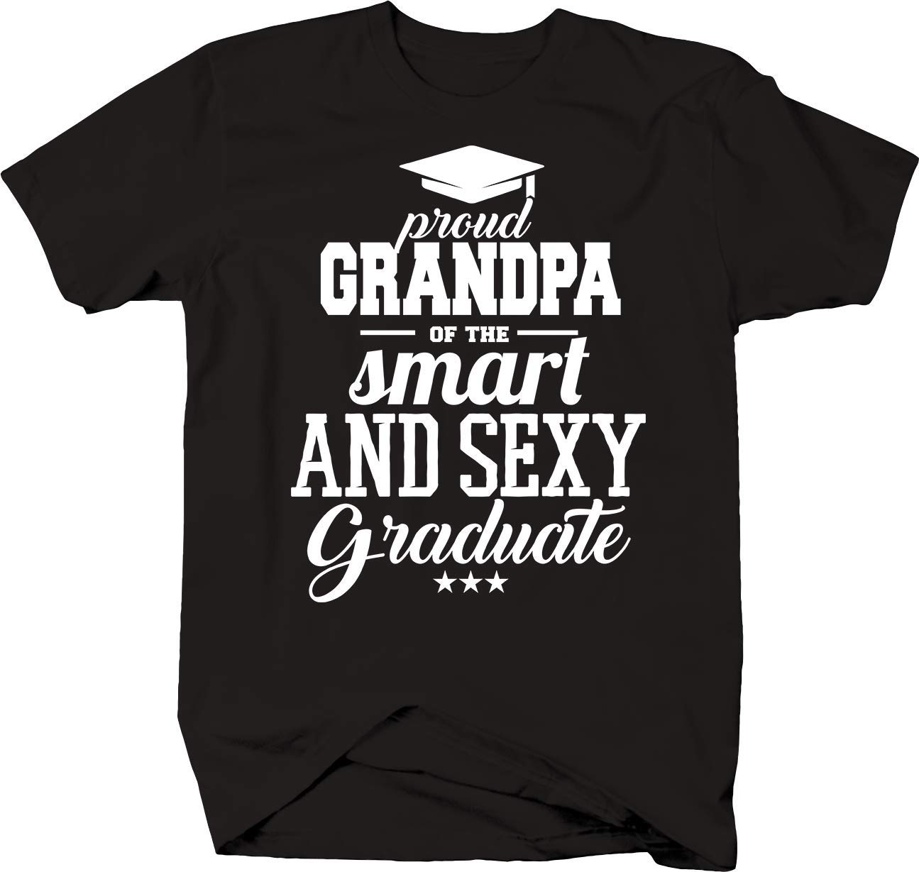 Proud Grandpa T-Shirt - Smart & Graduate Family School Shirt | Comfortable Cotton Tee for Grandfathers Day, Family Reunions & School Events