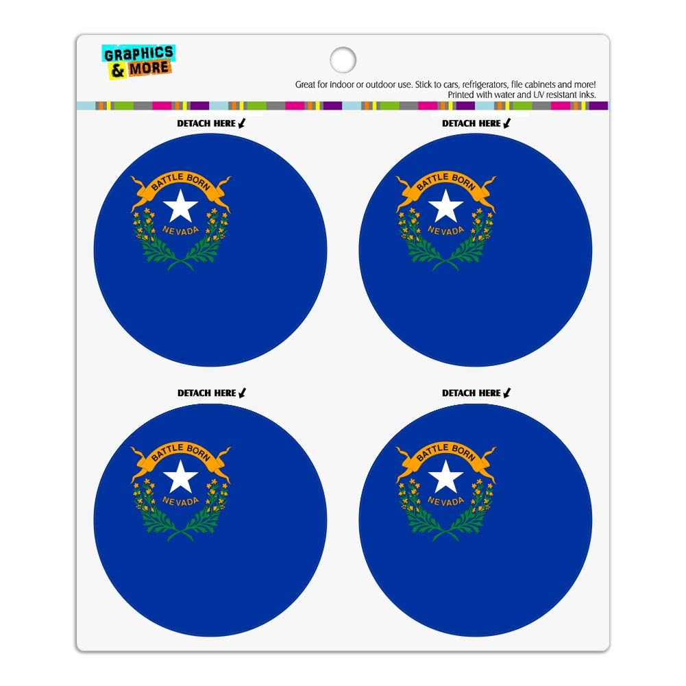 Premium Nevada State Flag Vinyl Fridge Magnets Set - Durable, Waterproof Refrigerator Magnets for Home, Office, Dorm Decor - Perfect for Fridge, Lockers, Whiteboards & Metal Surfaces