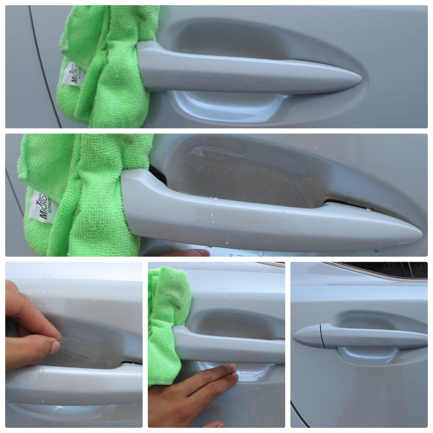 4 Pack Universal Clear Side Door Handle Protective Film - Anti-Scratch Vinyl Wrap for Car Door Handles - Perfect for Daily Commute, Parking Lot Protection & Vehicle Maintenance