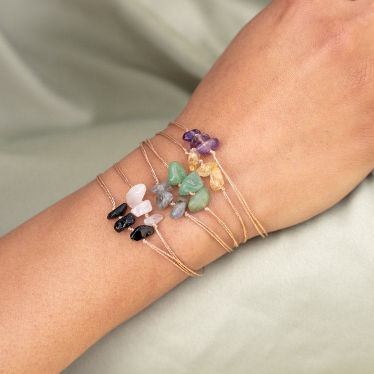 Solid Gold Mantra Bracelet for Women - Spiritual Healing Jewelry with Positive Affirmations - Perfect for Meditation, Yoga & Daily Inspiration