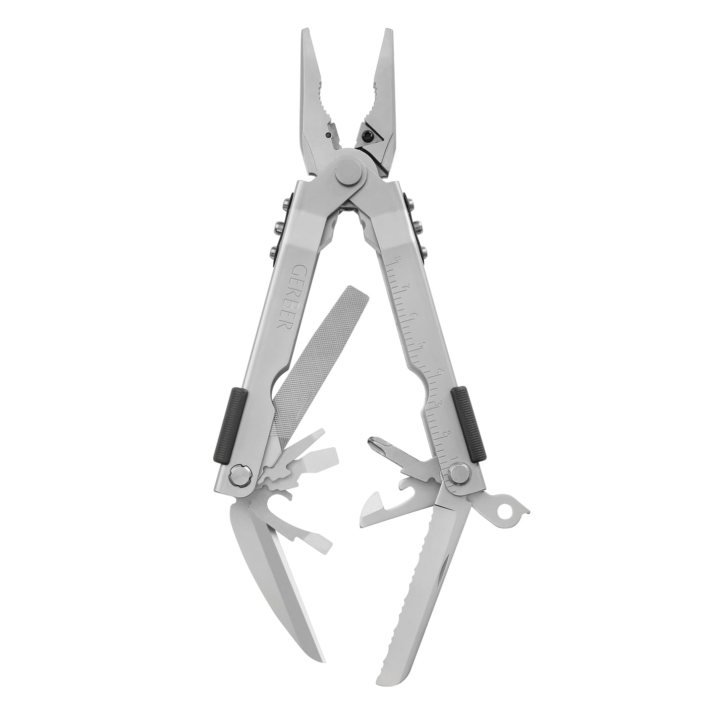 Gerber Gear MP600 14-in-1 Multi-Tool with Needle Nose Pliers, Pocket Knife, Screwdrivers & Bottle Opener | Stainless Steel EDC Gear for Camping, Hiking & Survival | Compact Everyday Carry Equipment
