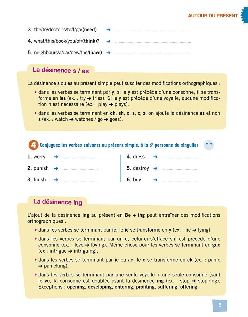 Learn English Workbook for French Speakers - Beginner Level English Exercises & Practice Book (French Edition) - Perfect for Self-Study, Language Classes & Travel Preparation