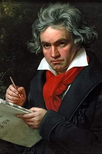 Ludwig van Beethoven Poster - 20x30 Inch Laminated Classical Music Composer Wall Art with Vibrant Colors | Perfect for Home, Office & Music Classroom Decor