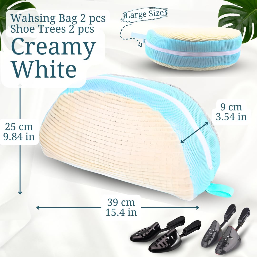 2025 Upgraded Shoe Washing Machine Bag - Durable Laundry Shoe Protector for Sneakers, Running Shoes & Delicates | Perfect for Gym, Travel & Home Use