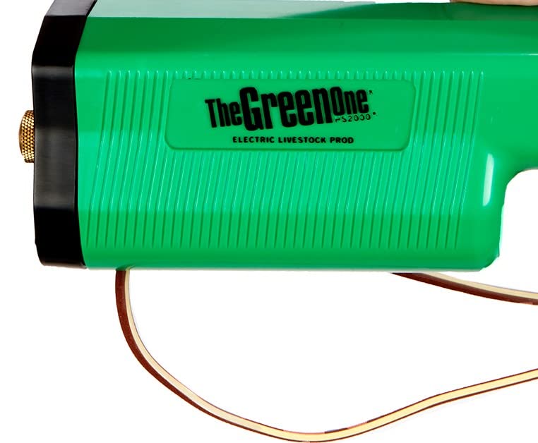 Hot-Shot® HS2000 Electric Livestock Prod Replacement Handle - Durable Green Handle for Cattle Prods | Perfect for Farm Use, Livestock Handling & Animal Training