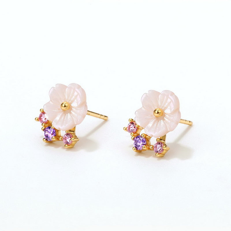 Elegant Floral Jewelry Set for Women - Rose Gold Necklace & Earrings - Perfect for Weddings, Parties & Everyday Wear