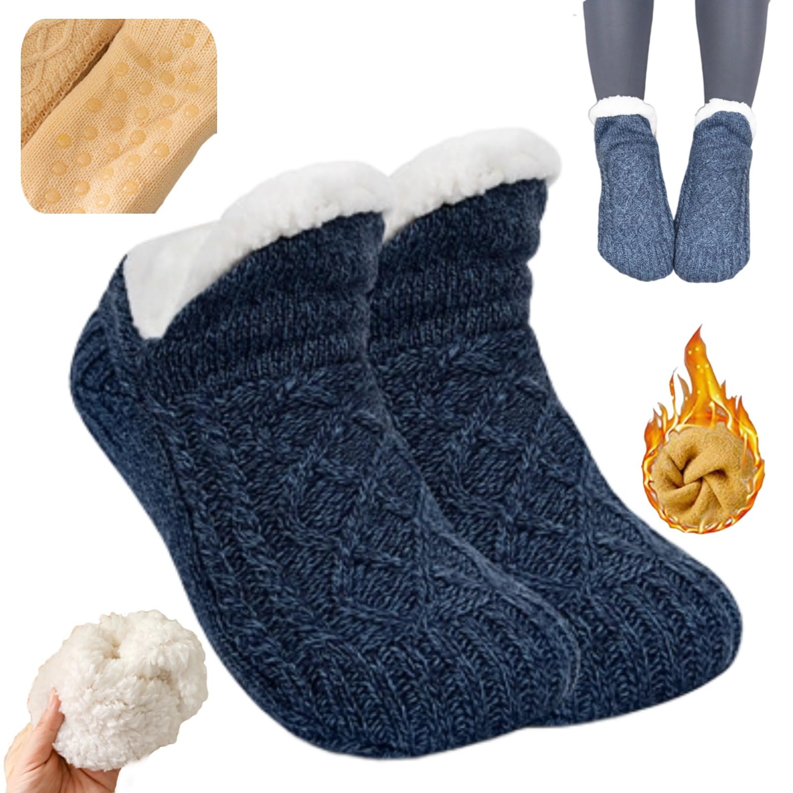 Women's Thermal Winter Socks - Ultra Warm Fuzzy Thick Snow Socks for Cold Weather | Perfect for Snowboarding, Skiing & Cozy Indoor Wear