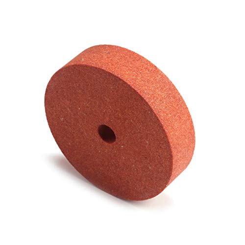 3 Inch Polishing Grinding Stone Wheels 80 Grit - Replacement Bench Grinder Wheels for Metal, Wood & DIY Projects - Perfect for Sharpening, Deburring & Surface Finishing