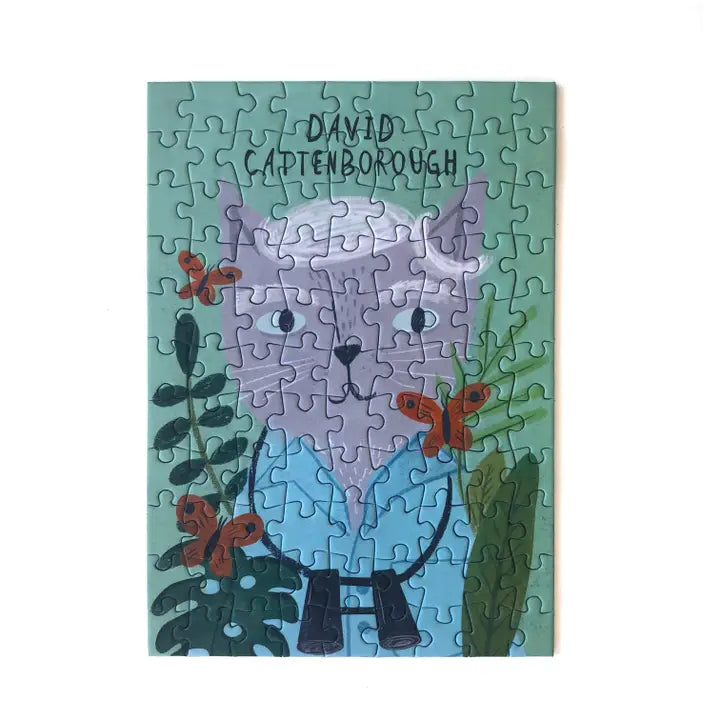 David Cattenborough 99 Piece Mini Jigsaw Puzzle - Fun Educational Toy for Kids & Adults, Perfect for Family Game Night, Classroom Activities & Travel Entertainment