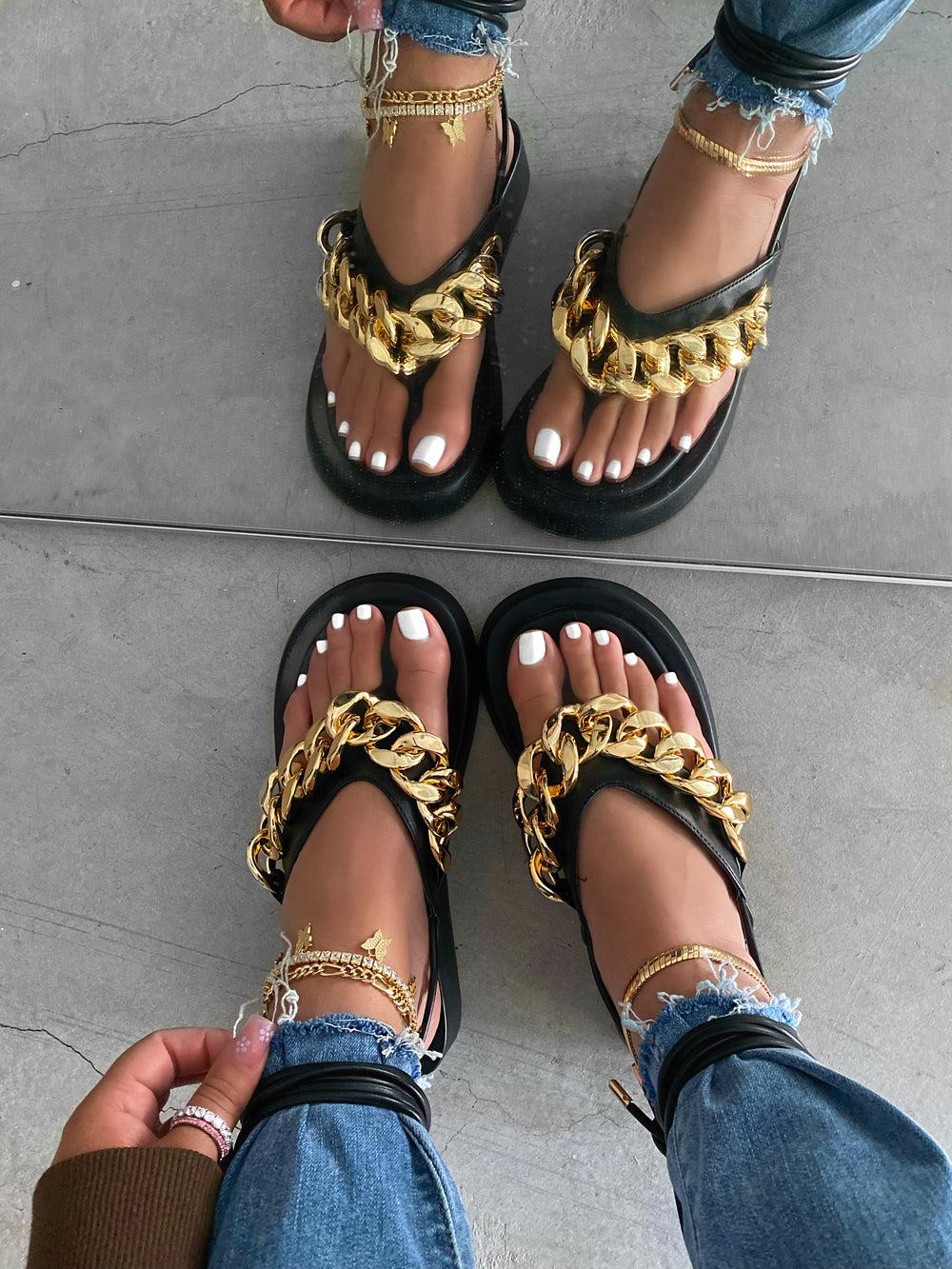 Cierra Women's Black Sandals - Comfortable & Stylish Summer Casual Shoes for Beach, Walking, and Outdoor Activities