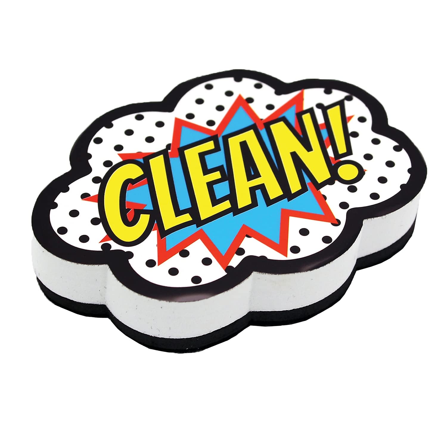 Superhero Clean Magnetic Whiteboard Eraser for Classroom & Office - Fun & Efficient Whiteboard Cleaner for Teachers & Students - Perfect for School, Home, and Work Use
