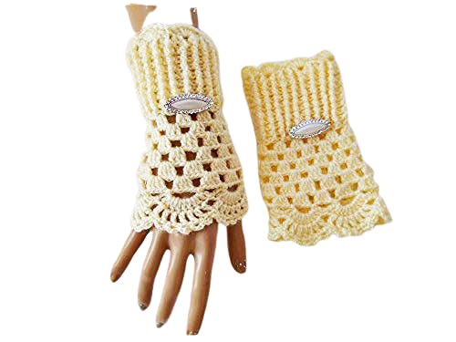 Warm Crochet Fingerless Gloves for Women & Men - Handmade Knitted Winter Gloves - Perfect for Typing, Driving & Outdoor Activities