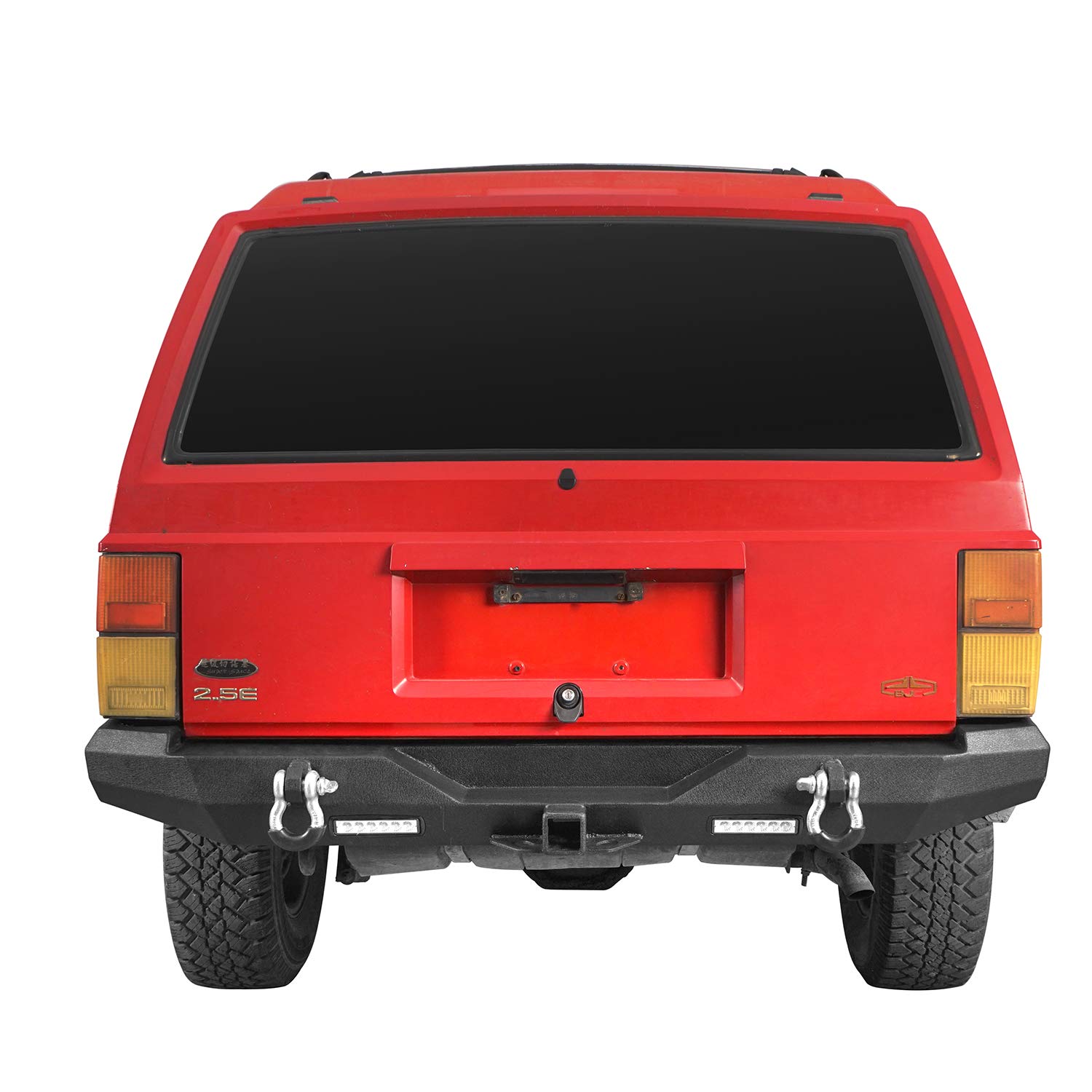 Hooke Road Heavy Duty Rear Bumper with 2×18W LED Lights & 2