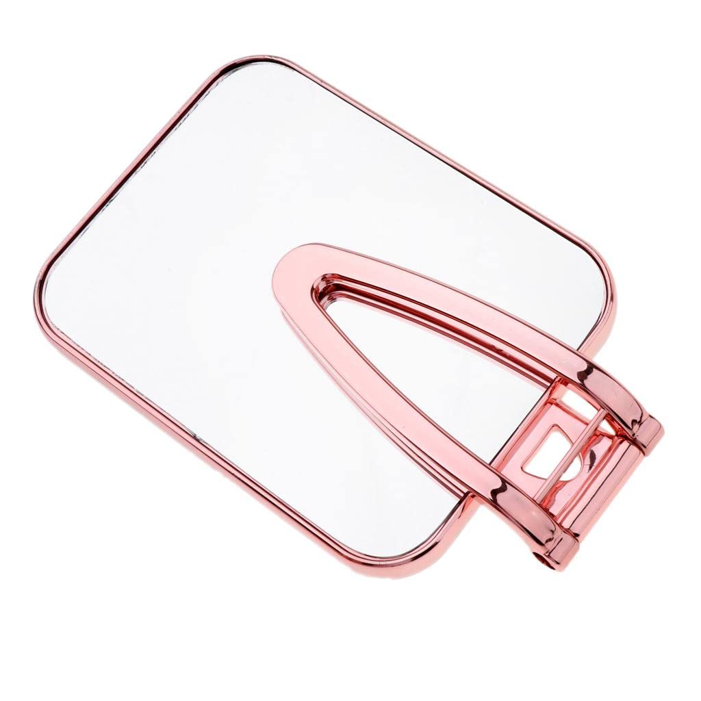 LOSA Durable Square Makeup Mirror - Free-Standing Vanity Mirror for Bathroom & Dorm - Pink Cosmetic Mirror with Adjustable Tilt, Perfect for Makeup Application, Skincare & Hair Styling
