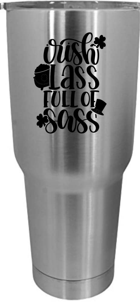 St Patrick's Day 30oz Stainless Steel Tumbler - Irish Themed Drinkware for Parties