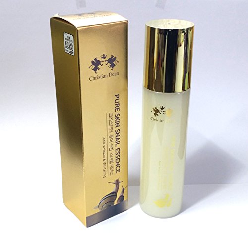 Christian Dean Pure Skin Snail Essence 150ml - Anti-Wrinkle & Hydrating Korean Skincare with Snail Mucin Extract | Perfect for Daily Moisturizing & Anti-Aging Routine