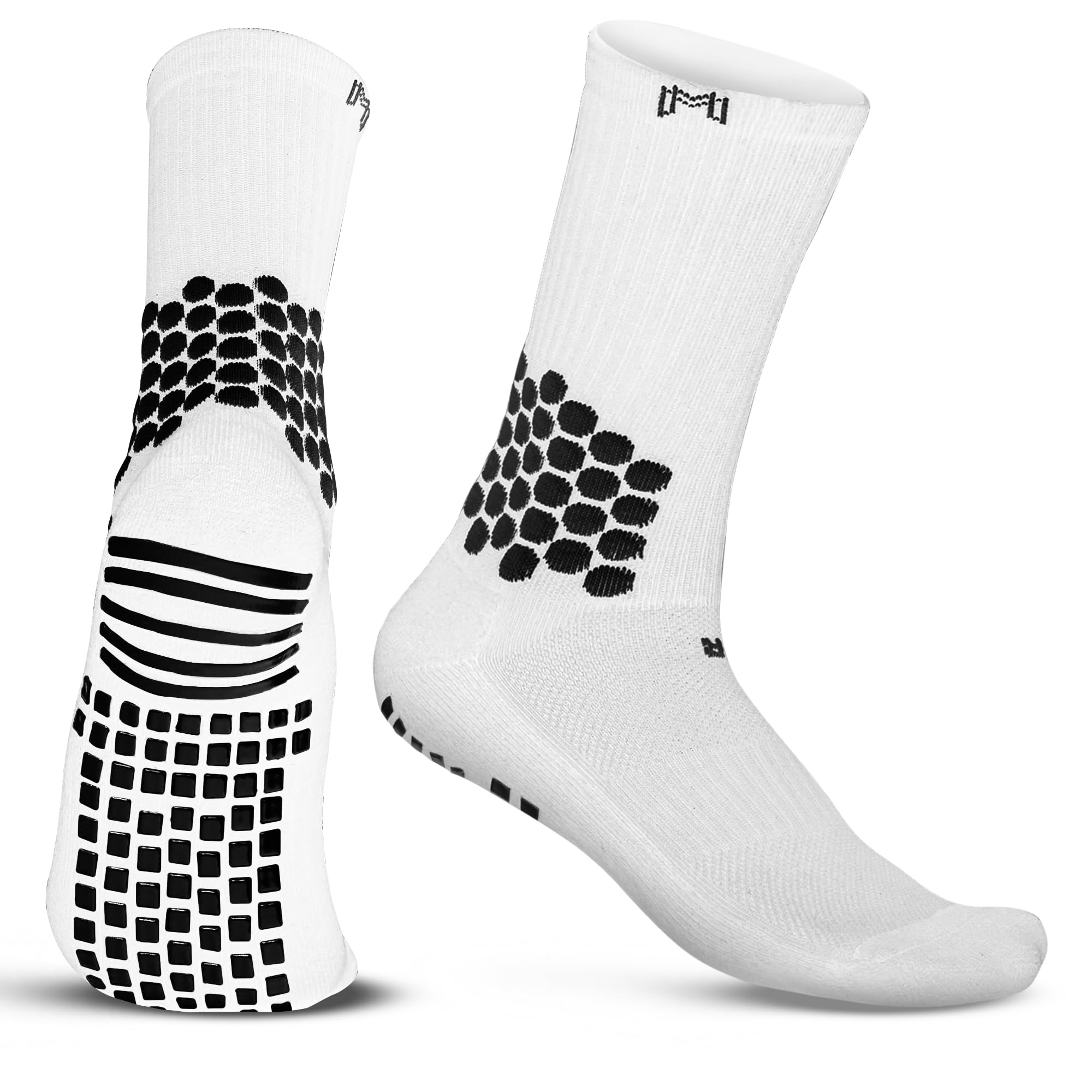 Soccer Grip Socks - Cushioned Ankle Protection, NonSlip Athletic Socks with Grip Pads for Men, Women & Youth - Perfect for Training, Matches & Outdoor Sports