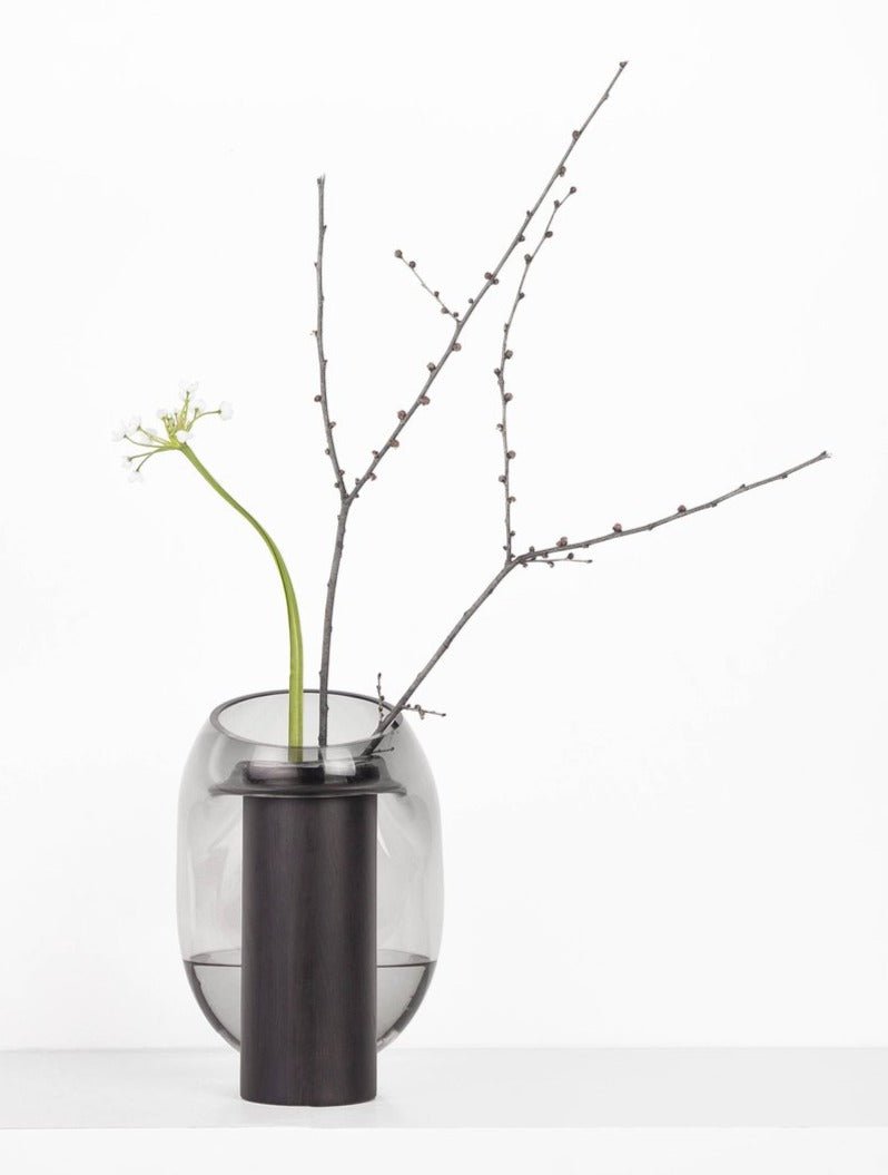 Noom Gutta Boon Vase - Modern Ceramic Home Decor for Living Room, Bedroom & Office