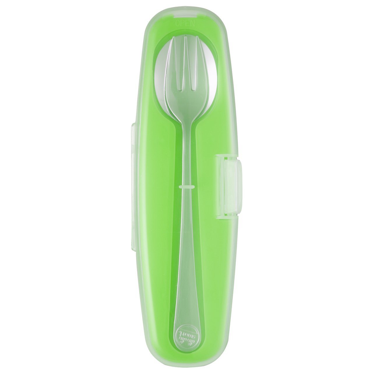 Innobaby Din Din SMART BPA-Free Stainless Steel Spoon and Fork Set with Travel Case - Perfect for Baby Feeding, Travel, and On-the-Go Meals