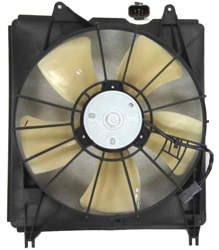 RAREELECTRICAL New Left Cooling Fan Assembly Compatible With 2010-2012 Acura RDX - OEM 19015Rwca01 & 19020-Rwc-A01 Replacement - Perfect for Engine Cooling & Overheating Prevention