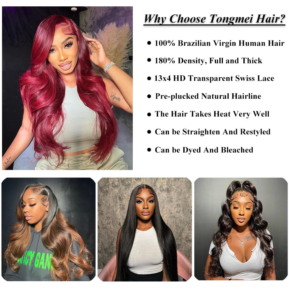 13x4 Body Wave Lace Front Wigs Human Hair - Pre Plucked HD Transparent Lace Frontal Wig with Baby Hair | 180% Density 9A Brazilian Virgin Hair | Glueless Lace Wig for Women | 20 Inch Natural Black | Perfect for Daily Wear, Parties & Special Occasions