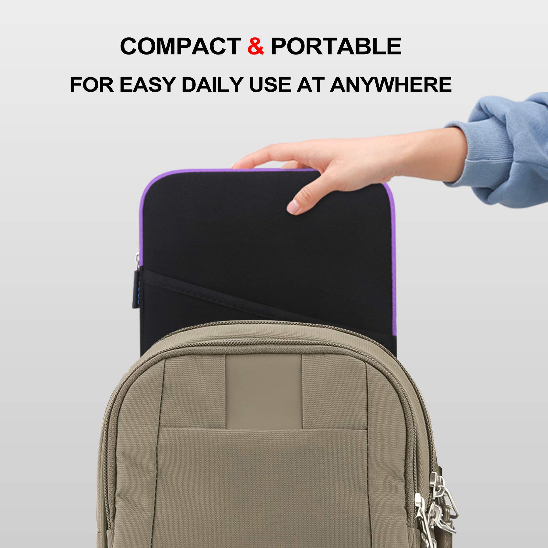 Lacdo 11 Inch Tablet Sleeve Case Compatible with iPad Pro M4/Air M3 M2/A16, 10.9