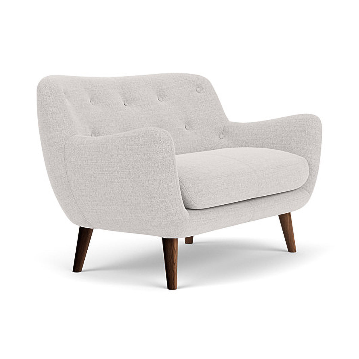 Herman Fabric 2 Seater Sofa - Modern Living Room Couch for Small Spaces, Apartment & Home Decor - Comfortable Loveseat with Soft Upholstery for Relaxing, Entertaining & Cozy Lounging