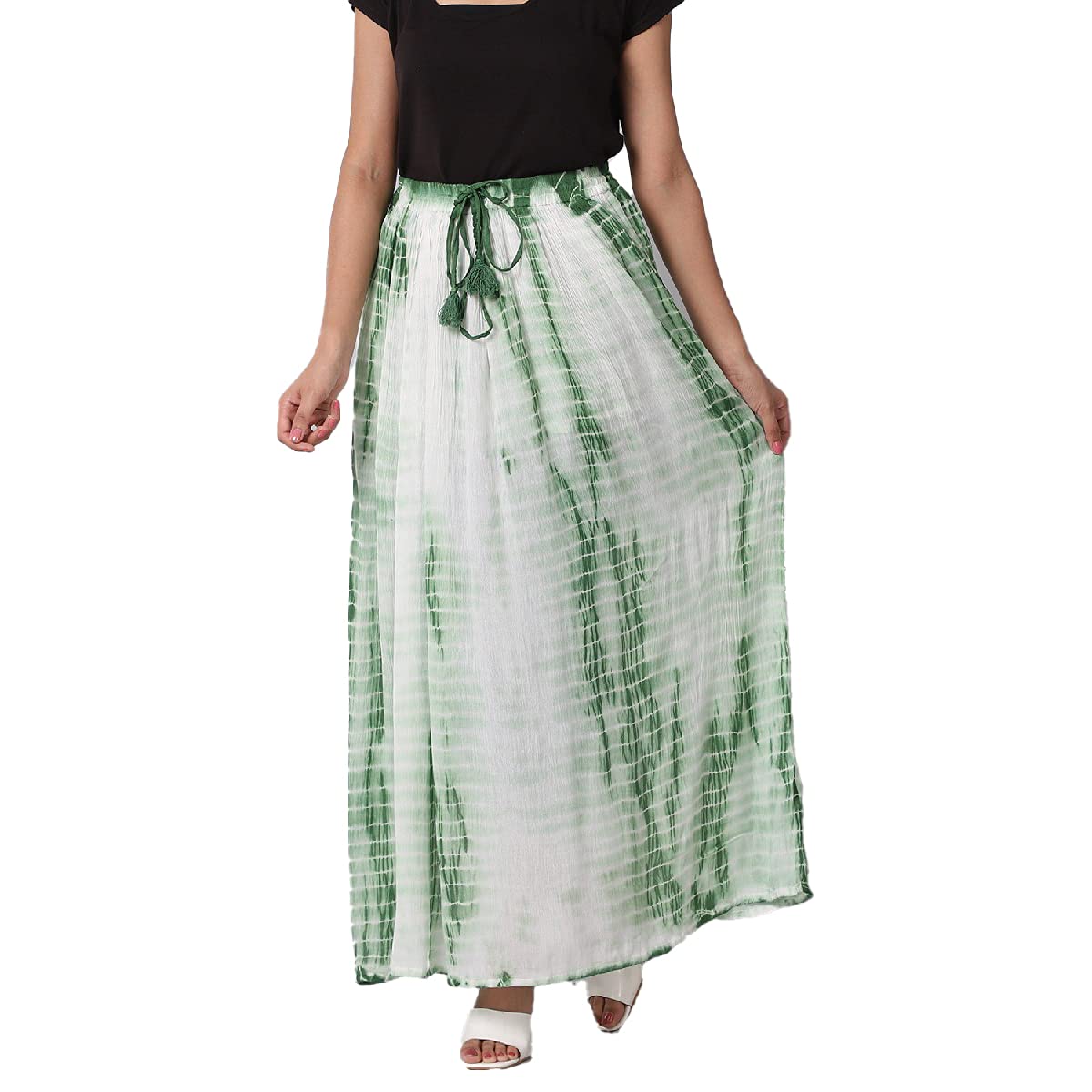 Shop LC Jovie 2-Way Tie Dye Skirt Dress - Convertible Midi & Ankle Length - One Size Fits Most - Perfect for Beach Vacations, Music Festivals & Boho Chic Outfits