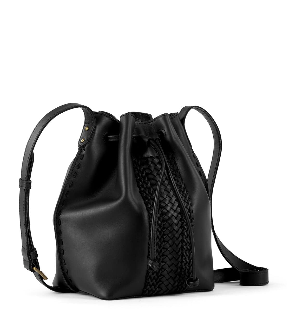 The Sak Ivy Genuine Leather Drawstring Bucket Bag - Convertible Crossbody Purse for Women, Perfect for Work, Travel & Everyday Use