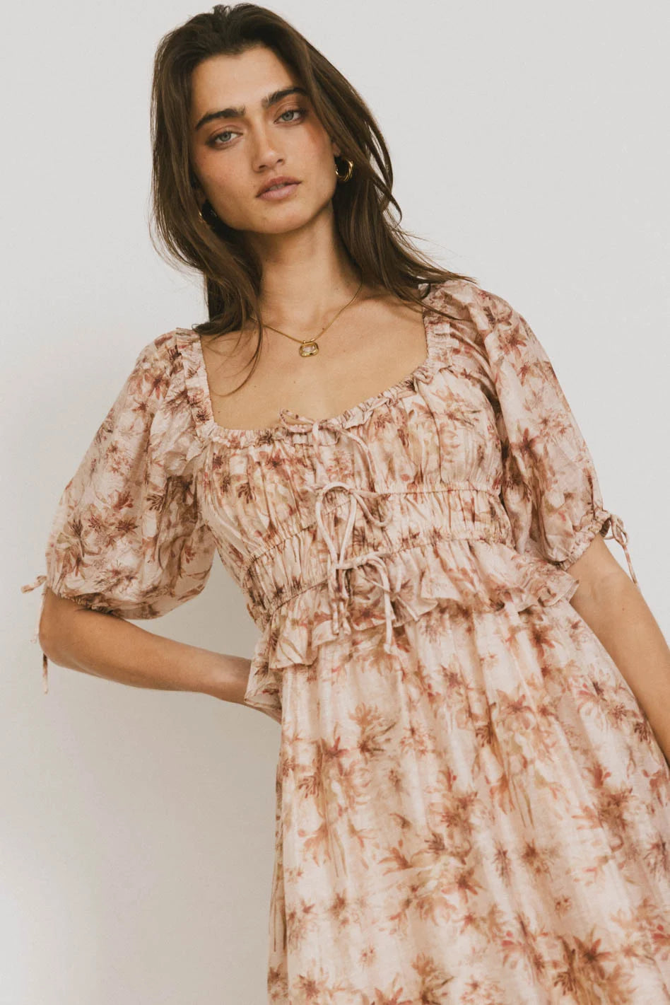 Nella Midi Dress for Women - Elegant Flowy Summer Dress with Pockets | Perfect for Beach, Vacation, Date Night & Casual Wear | FINAL SALE