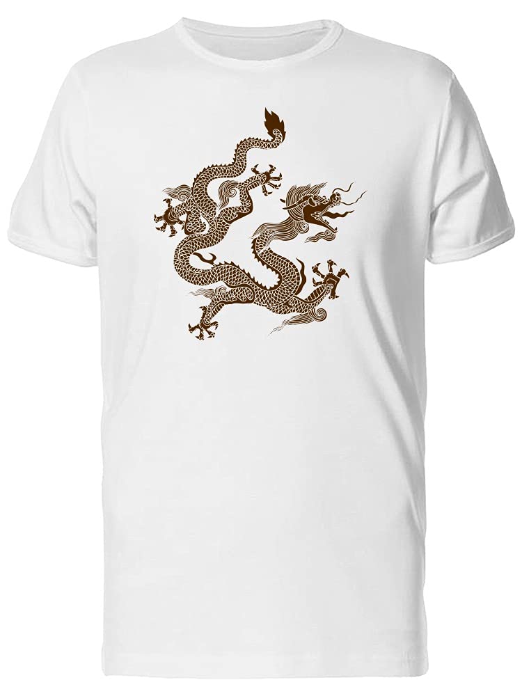 Yellow Traditional Dragon T-Shirt for Men | Chinese Style Graphic Tee | Casual Wear & Festival Outfit