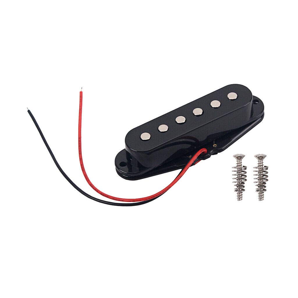 Single Coil Guitar Pickup for Electric Guitar - Middle Position, 50mm Pole Spacing | Replacement Part for Guitar Repair & Upgrade | Perfect for Blues, Rock & Metal Music