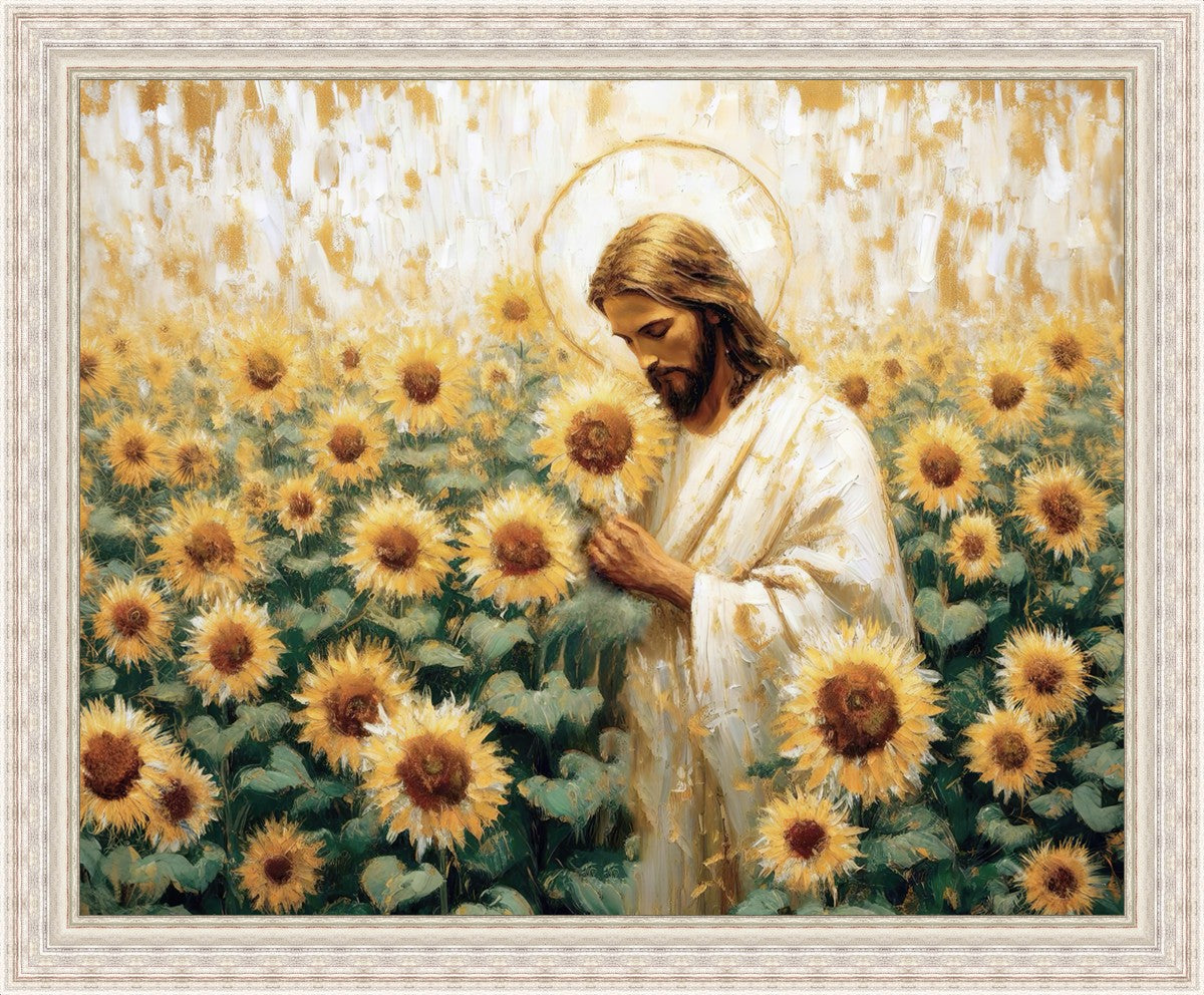 Following The Son Large Wall Art - Inspirational Christian Home Decor for Living Room, Bedroom & Office