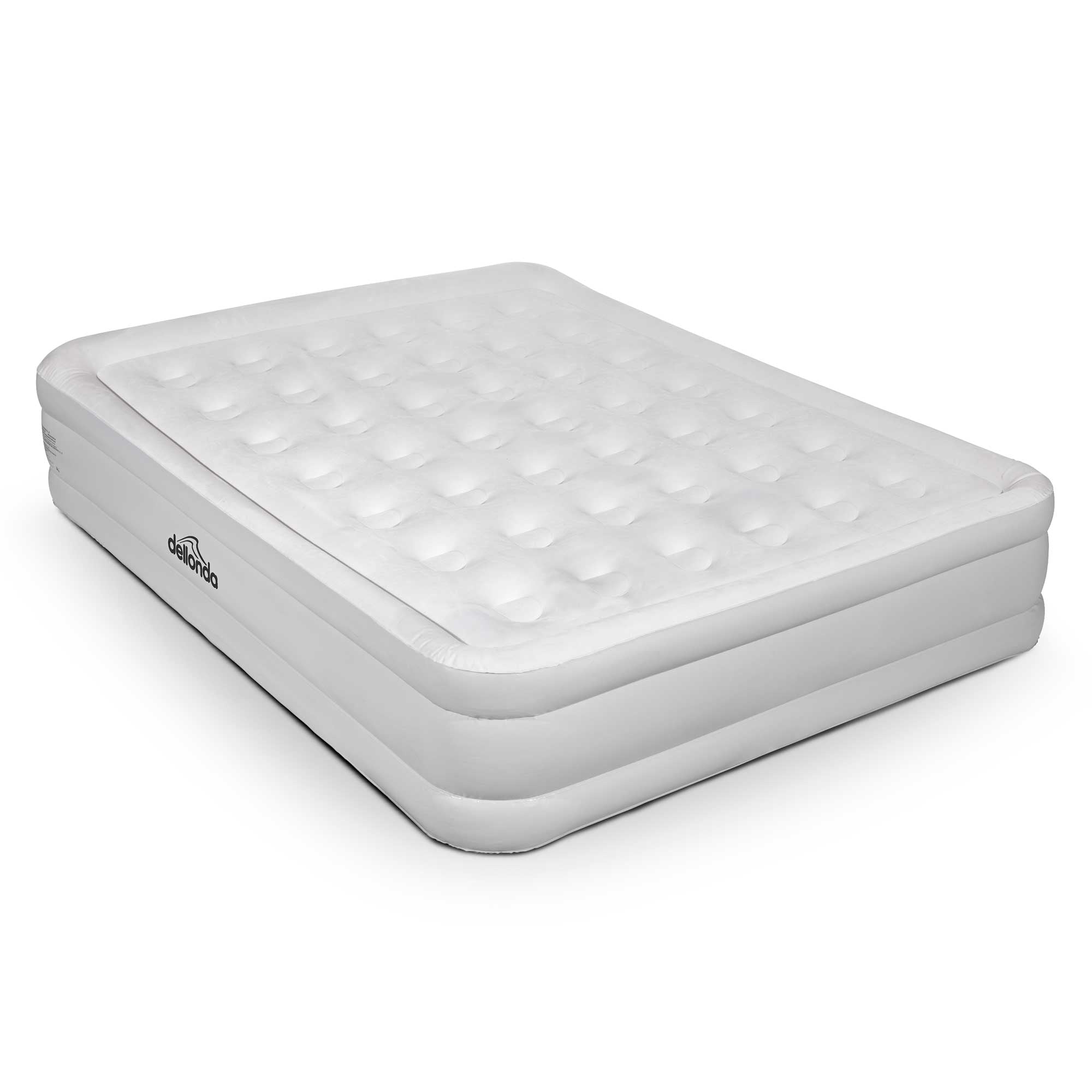 Queen Size Elevated Air Mattress with Built-in Electric Pump & Carry Bag - Portable Inflatable Bed for Camping, Guests, and Home Use - DL145