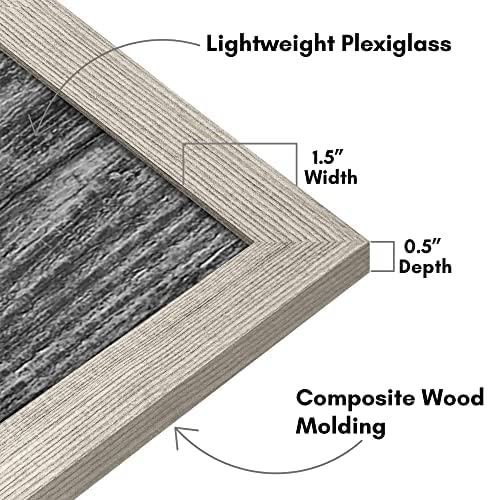 Americanflat 16x20 Wood Picture Frame - Wall Display for Home & Office Decor