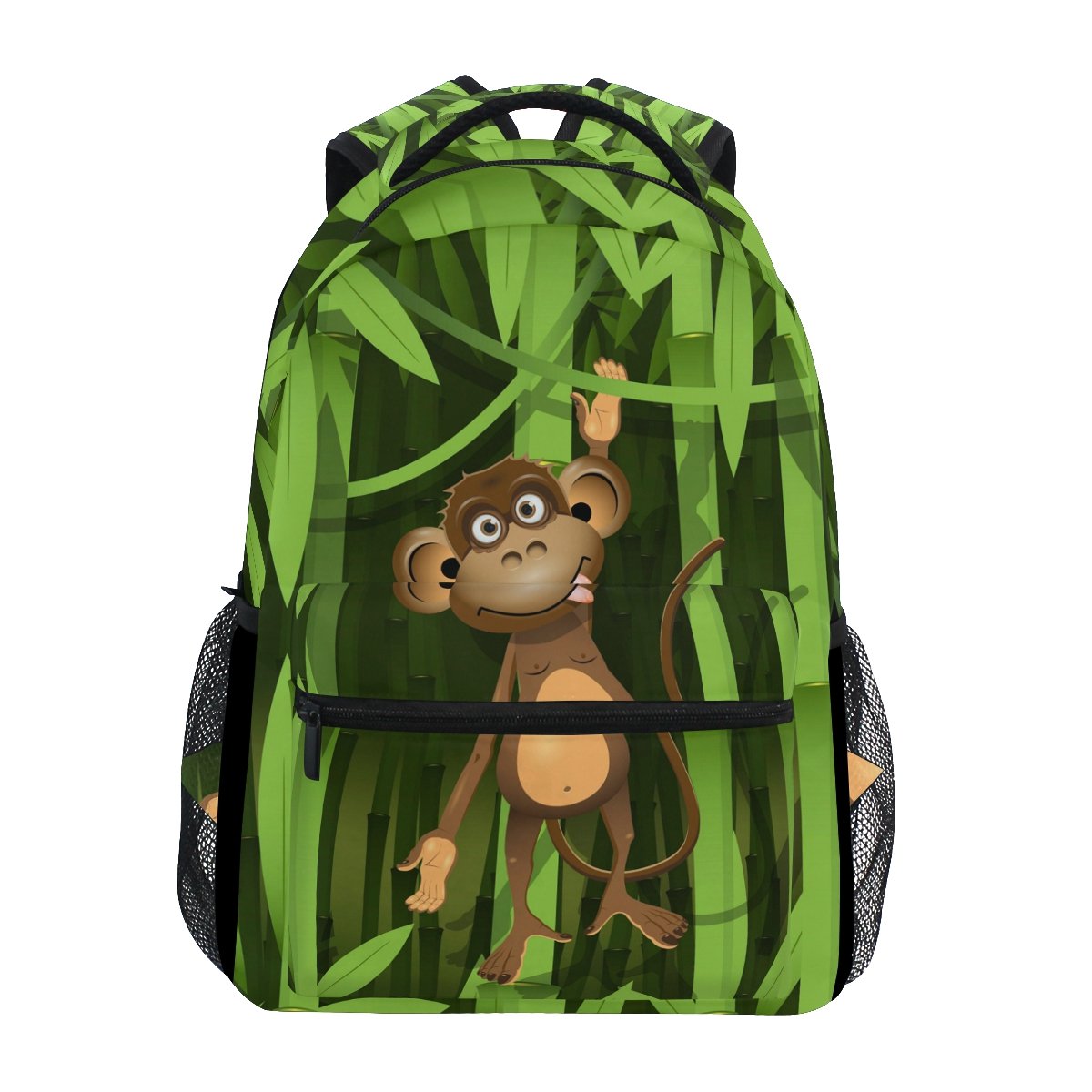 Funny Monkey Backpack for Hiking, Travel & School - Cute Casual Daypack with Adjustable Straps - Perfect for Outdoor Adventures, College & Daily Use