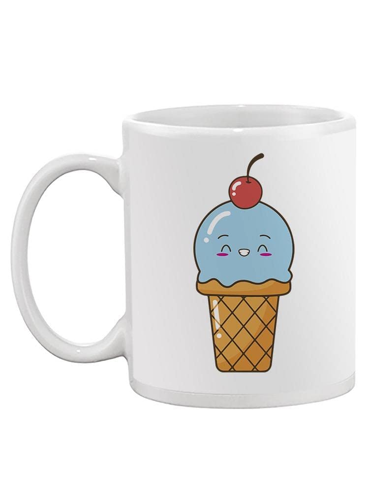 Happy Ice Cream Mug Designs - Cute & Fun Ceramic Mugs for Ice Cream Lovers - Perfect for Dessert Parties, Summer Treats & Gift Giving