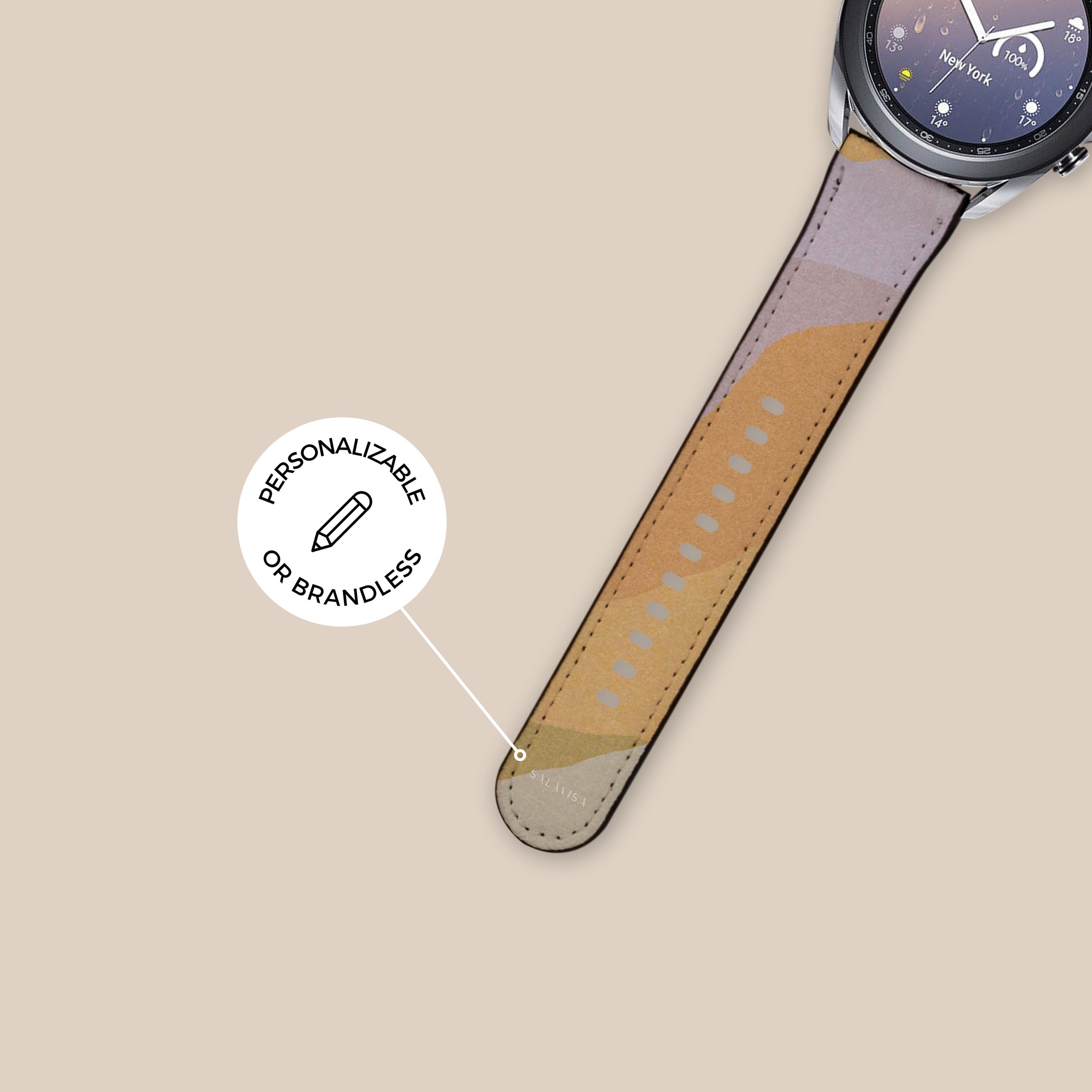Orange Galaxy Watch Band - Premium Silicone Replacement Strap for Samsung Galaxy Watch 4/5/6, Comfortable & Durable Smartwatch Accessory - Perfect for Workouts, Running & Everyday Wear