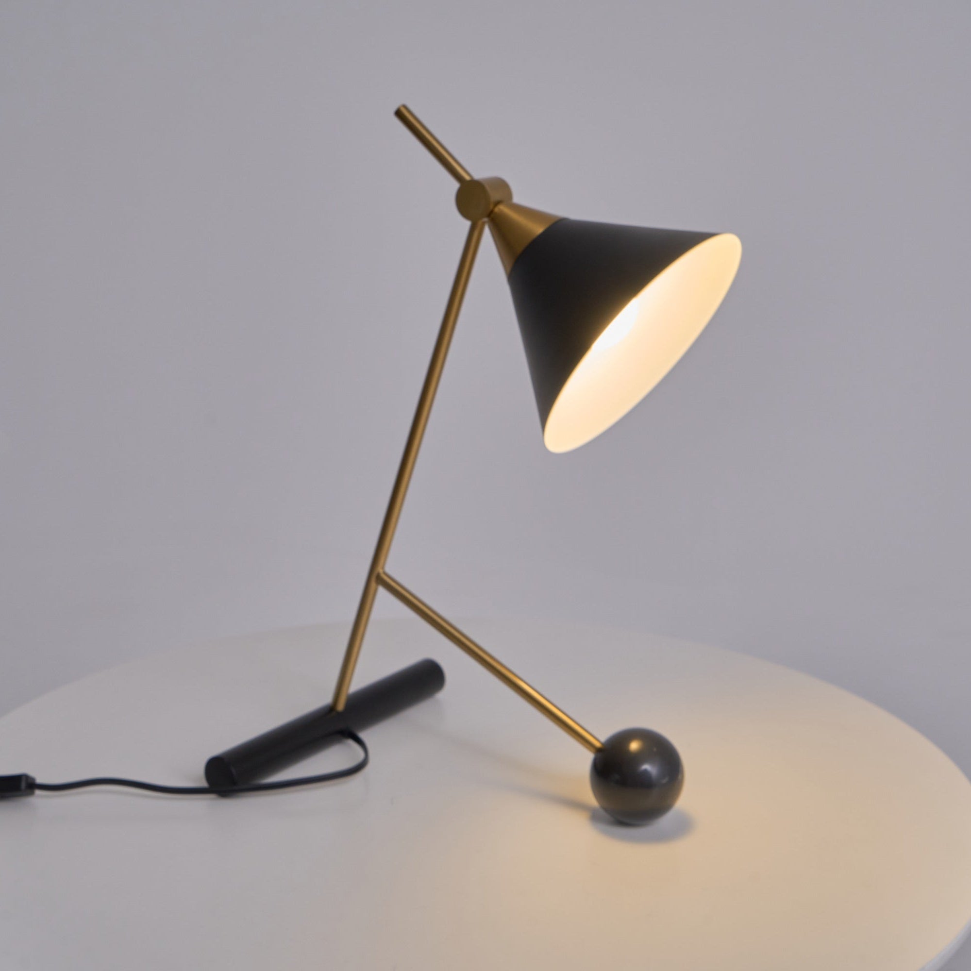 Cleo Table Lamp - Modern LED Desk Light with Adjustable Brightness for Home Office, Bedroom & Study Room - Perfect for Reading, Working & Decor
