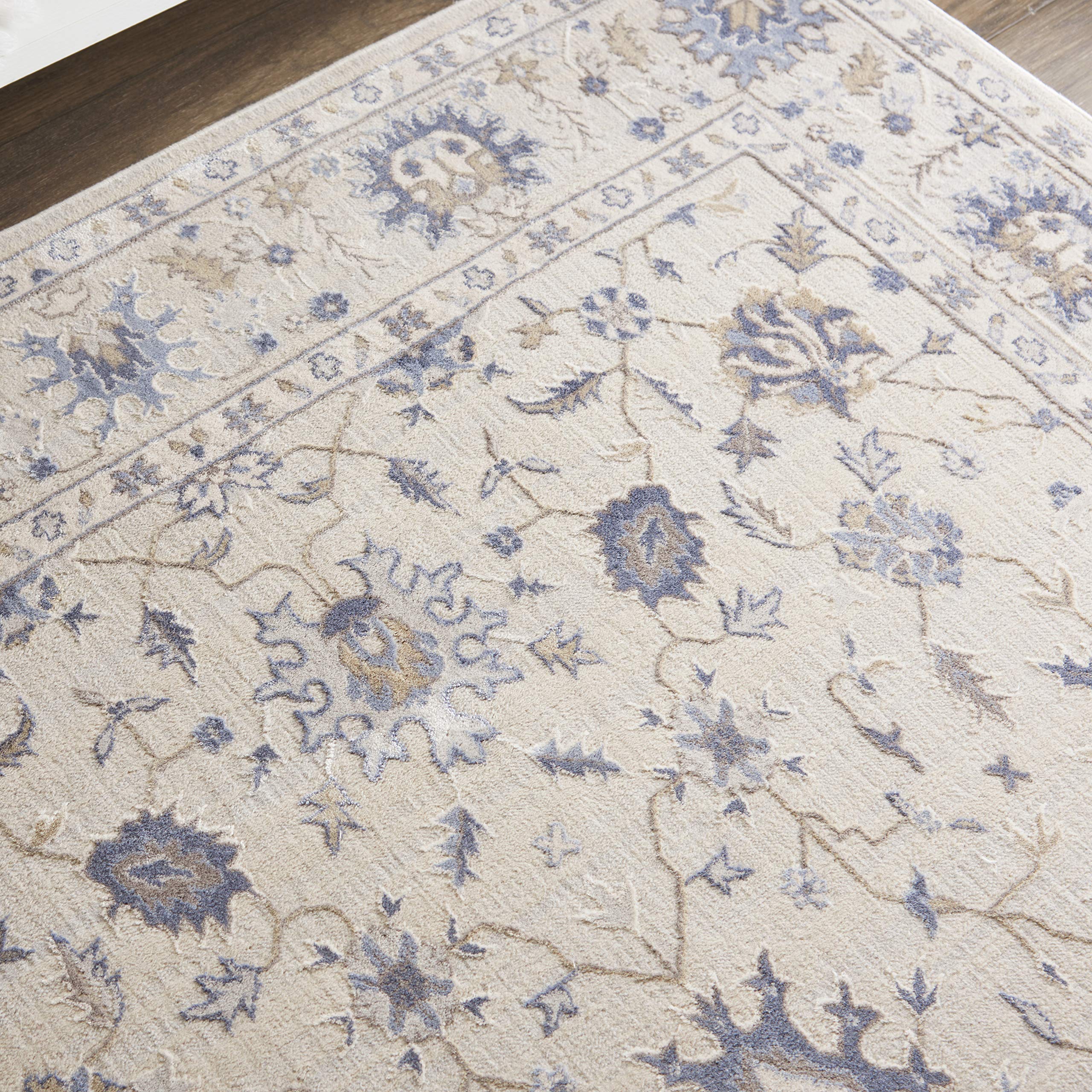 Nourison Sleek Textures Traditional Ivory 5'3