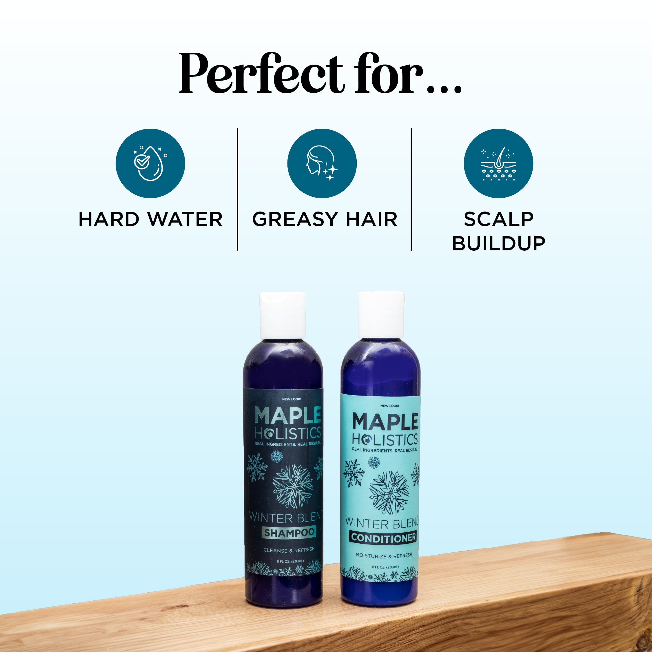 Winter Blend Shampoo & Conditioner Set for Dry Hair - Hydrating & Nourishing Hair Care Duo for Cold Weather | Perfect for Winter Hair Protection & Moisturizing