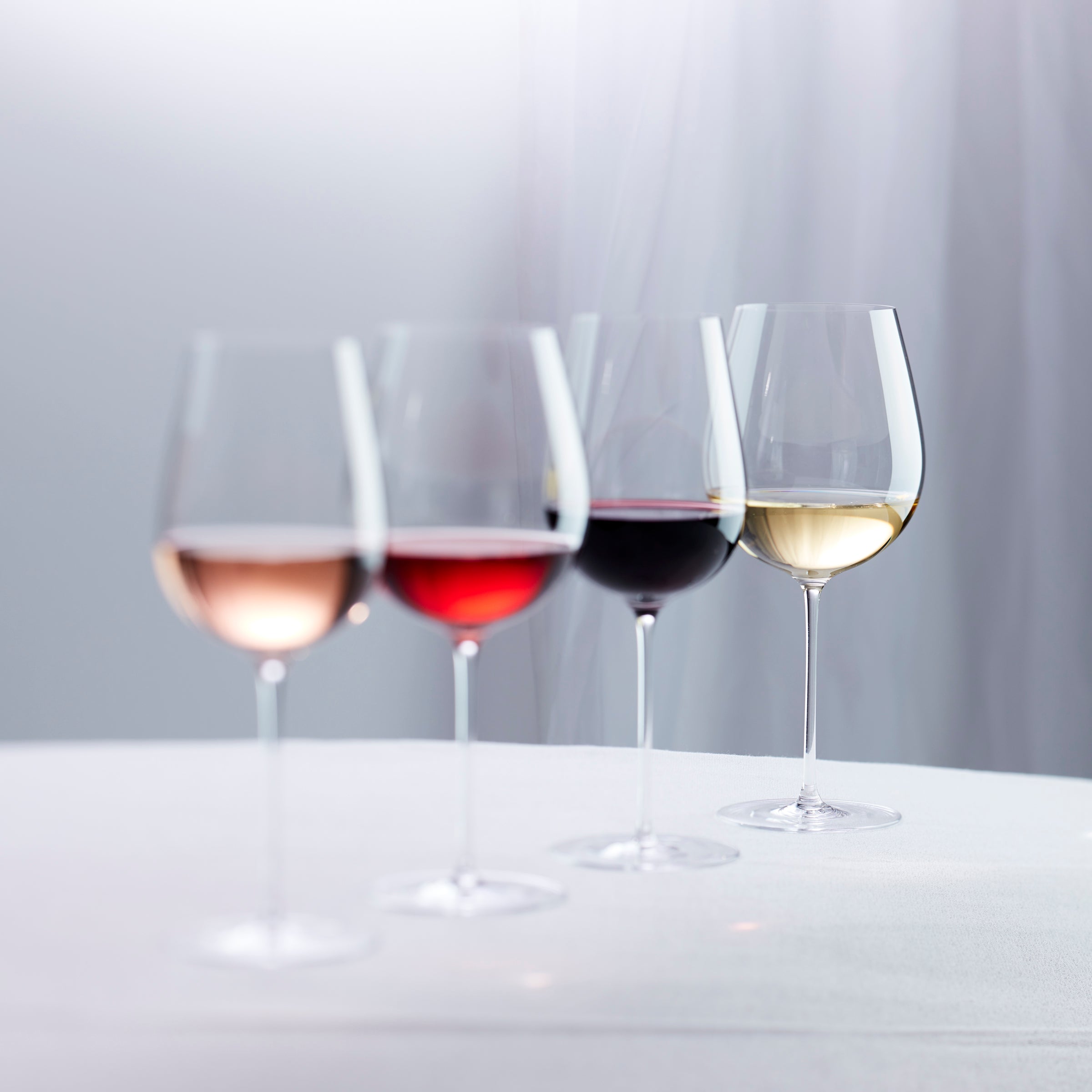 Premium Tuscany Signature Series Wine Glasses Set of 4 - Elegant Stemware for Red Wine, White Wine & Champagne - Perfect for Dinner Parties, Romantic Dates & Gift Giving