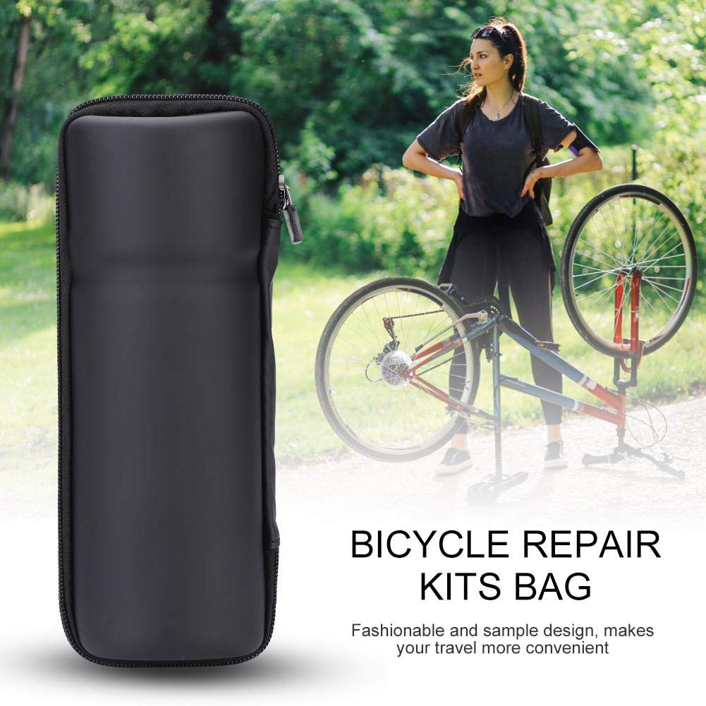 Dioche Bike Frame Storage Bag - Water Bottle Cage & Repair Tools Pouch - Durable Triangle Tube Bag for Cycling Accessories (Black) - Perfect for Mountain Biking, Road Cycling & Commuting