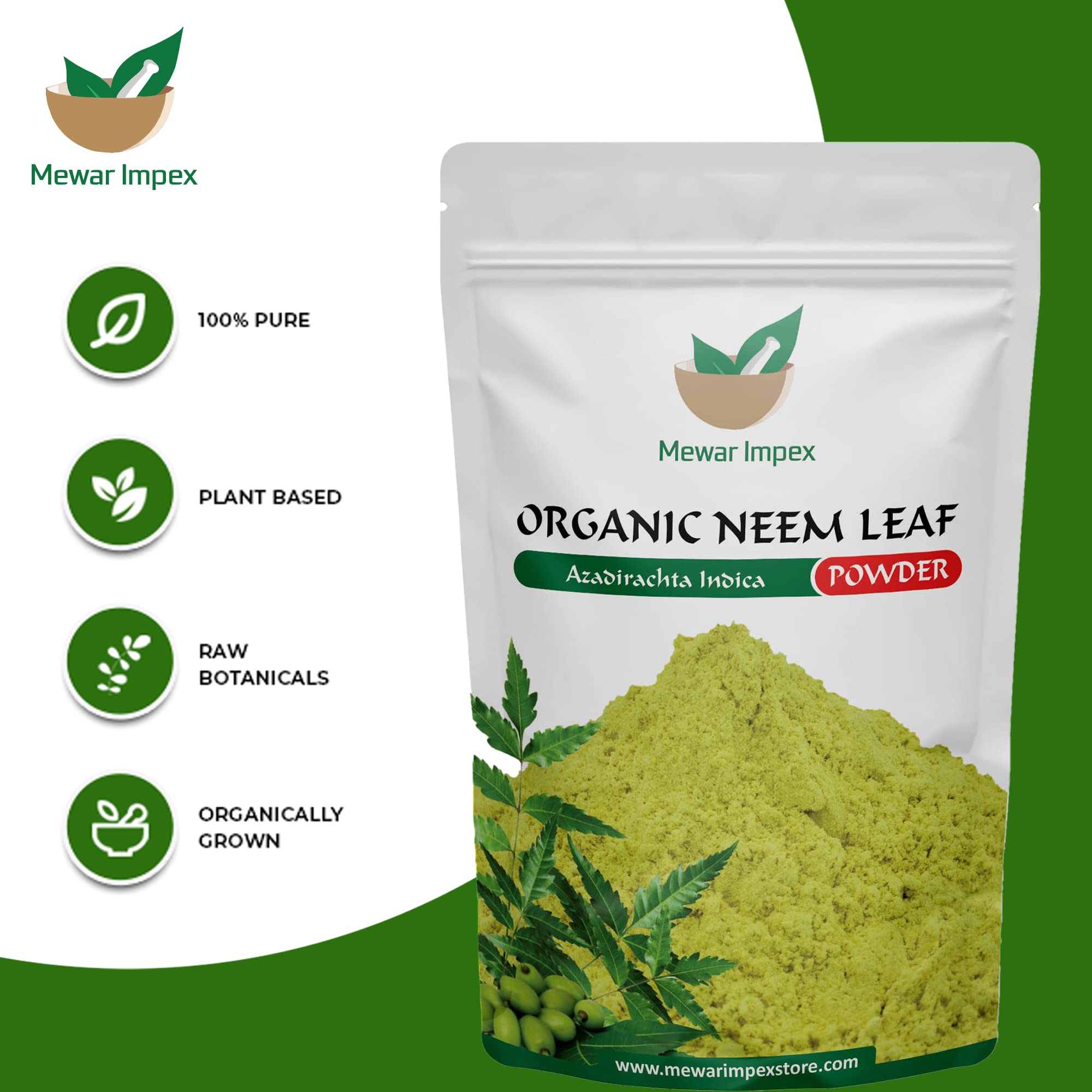 **Organic Neem Leaves Powder 900g (Azadirachta Indica) - Natural Remedy for Clear Skin, Hair Growth & Scalp Care | Vegan, Chemical-Free | For Acne Treatment, Dandruff Control & Healthy Hair**    *(Ideal for DIY skincare masks, herbal hair rinses, and natural detox remedies)*