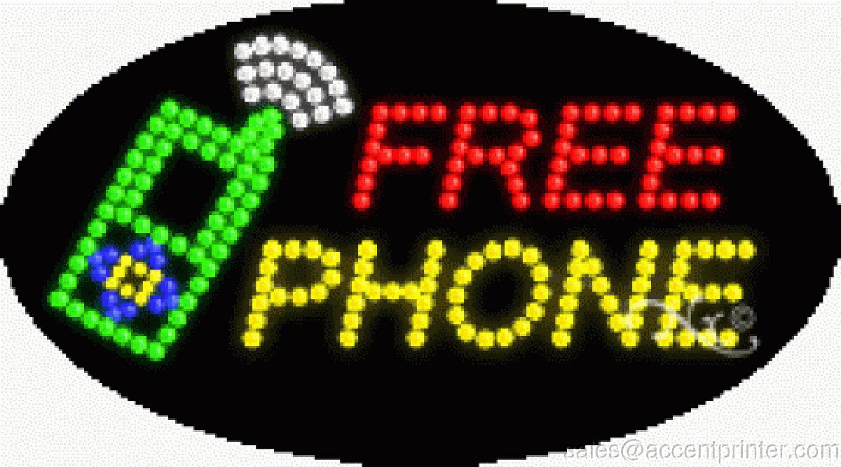 Animated LED Sign for Phone Flashing - High Impact, Energy Efficient Light for Parties, Events & Home Decor
