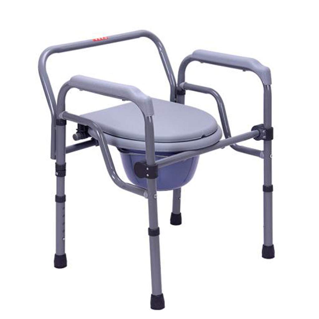 **Non-Slip Bariatric Toilet Seat - Folding Commode & Shower Chair with Adjustable Height, Safety Frame for Adults & Elderly - Ideal for Pregnancy, Handicap & Mobility Support**    *(Use Cases: Perfect for home care, post-surgery recovery, elderly assistance, and disabled bathroom safety.)*