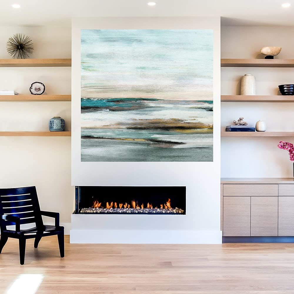 Dusk Landscape Fine Art Canvas Wall Decor by Judith Shapiro - 48x48 Inches Ready to Hang - Perfect for Living Room, Bedroom, Office & More - Elegant Home & Office Wall Art for Modern & Classic Interiors